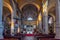 Rovinj, Croatia, July 31, 2020: Interior of Saint Euphemia churc