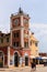 Rovinj, Croatia-June 25, 2017:Clock tower and historical buildings in Rovinj, Croatia.