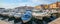 ROVINJ, ISTRIA CROATIA, 7th August 2019: romantic harbour of Rovinj old town, tourist resort Istria