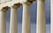 Row of ancient Greek pillars