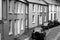 Row of apartment buildings lining the busy streets, Limerick,Ireland,October,2014