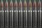 Row of Ballistic Tip Rifle Rounds