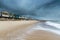 Row of Beach Huts at Southwold Pier