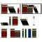 Row of books, piles of books isolated illustration