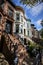 A row of brownstone buildings