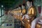 Row of Buddhas in U Min Thonze cave ,Sagaing hill,Myanmar.