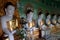 Row of Buddhas in U Min Thonze cave ,Sagaing hill,Myanmar.