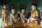 Row of Buddhas in U Min Thonze cave ,Sagaing hill,Myanmar.