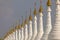 A row of Buddhist stupas, in Sanda Muni Pagoda, Mandalay