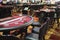 Row Casino Gaming Tables in Las Vegas Casino Hotel\'s Hall