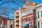 A Row of Colorful Residential Buildings in Astoria Queens of New York City