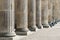 Row of columns - base of pillars, historical architecture - Bra