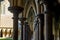 Row of columns in Mont Saint Michel. France