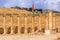 Row of columns of Oval square forum, Jerash, Jordan