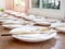 Row of dining plate set