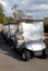 Row of Electric Golf Carts