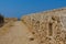 Row of embrasures in Fortezza of Rethymno.