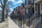 A Row of Fenced In Homes in Logan Square Chicago