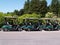 Row of golf carts