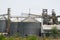 Row of granaries for storing wheat and other cereal grains, Agricultural Silo and kept production from agriculture