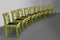 Row of green chairs