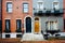 Row houses along Delancey Place, near Rittenhouse Square, in Philadelphia, Pennsylvania