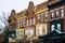 Row houses on Calvert Street in Charles Village, Baltimore, Maryland