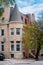 Row houses on Calvert Street in Charles Village, Baltimore, Maryland