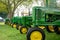 Row of John Deere Tractors