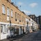 Row of mews houses in Paddington, London, UK