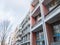 Row of Modern Low Rise Apartment Buildings