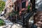 A Row of Old Brownstone Homes in Fort Greene Brooklyn New York