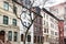 Row of old buildings in the Upper West Side, New York City