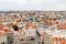 Row of old buildings, view from St. Bartholomew s Cathedral tower, Plzen, Czech Republic