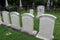 Row of old historic headstones with intricate carvings, Old Bennington Church Cemetery, summer 2022