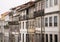 Row of old, traditional Portuguese architecture houses in Porto