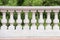 Row of ornate balcony pillars