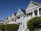 Row of Painted Ladies houses of San Francisco