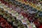 Row of Pomegranate Shaped Incense Burners for Sale at the the Vernissage Market in Yerevan, Armenia