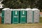 Row of porta potties