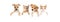 Row of puppies and kittens over blank banner