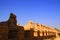 Row of ram statues at Karnak Temple in Luxor, Egypt