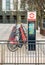 Row of rental bikes in Canary Wharf