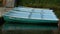 Row of rowing boats moored at the pier