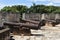 A row of rusting cannons at Ozama Fortress