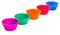 Row OF Silicone Cupcake Baking Cups I