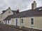 A row of single storey old Fishermens Cottages at Long Lane in Broughty Ferry, near Dundee.