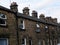 Row of terraced houses in Yorkshire village street