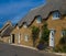 Row of thatched cottages