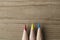 Row of Three Pencils in Red, Yellow and Blue